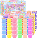 120 Pack Cloud Slime Kit, Mini Bulk Slimes for Kids, Soft and Non-Sticky, Slime Party Favors, Goodie Bag Stuffer, Valentines Gifts, Classroom Exchange Prizes, Stress Relief Toys for Girls Boys 8-12