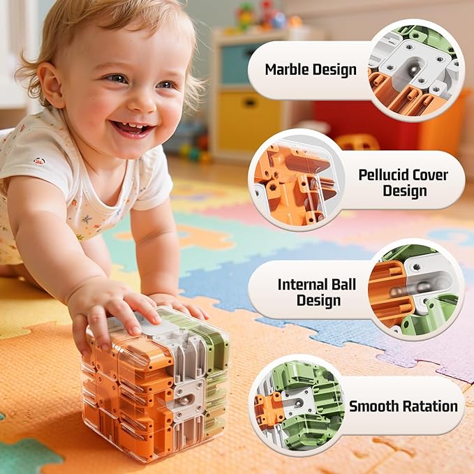 MSKOLER 3D Games Puzzle for Kids 3-5 8-12, Education Sensory Toys with Color-Match and Ball, Birthday Gift for Adults Kids 8 9+ Year Old Boy