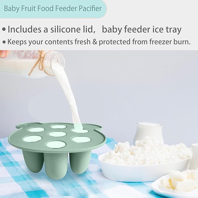 BIGSPINACH Baby Food Freezer Tray and Teething Popsicle Molds – The Perfect Solution for Your Little One's Teething and Feeding Needs