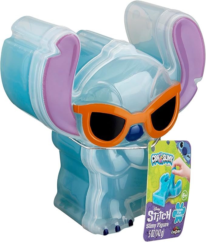 CRA-Z-Slimy Cool Stitch Slime Toy- Glossy, Stretchy, Super Soft, Smooth Cool Blue Stitch Slime for Boys and Girls, Lilo and Stitch Kids Toy Gift