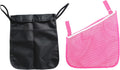 2PCS Pack Umbrella Strollers Organizer, Side One for Toys and Snacks,The Back One For Mommy to Keep Keys, Phone, Snacks, Bottles,Nappy Diaper Storage, Detachable (BLACK D)