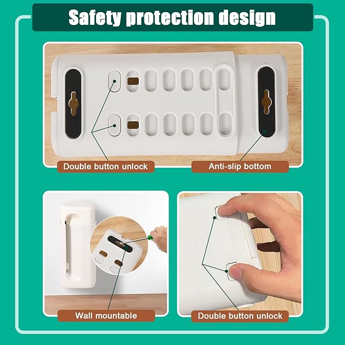 Babylush Power Strip Cover Box(1 Pack) 丨Outlet Covers Baby Proofing丨Outlet Cover Box丨Adjustable Length Childproof Outlet Cover丨Preventing Toddlers from Touching Sockets丨Fits Most Sockets.