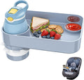 Kids Car Seat Tray, Travel Tray with Cup Holder for Toddler Baby, Kids Car Seat Food Snack Organizer for Road Trip, Stroller Snack Organizer Travel Must Haves Toddler Must Haves (Light Gray, 1 Pack)