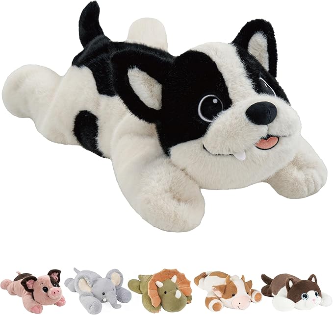 GILFWM 25" 5 lbs Dog Weighted Stuffed Animals :Big Large Weighted Plush Animal，Cute Plushie Pillow Toys,Soft Washable Weighted Plush Pillowfort Gifts for Adults Kids Girls Boys