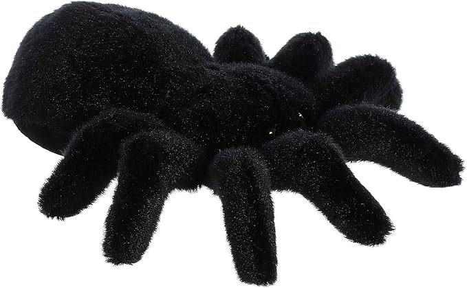Aurora® Adorable Mini Flopsie™ Tod Tarantula™ Stuffed Animal - Mini Companions Ready for Playful Adventures - for Kids All Ages, Toddlers, Adults, and Families - Black 8 Inches