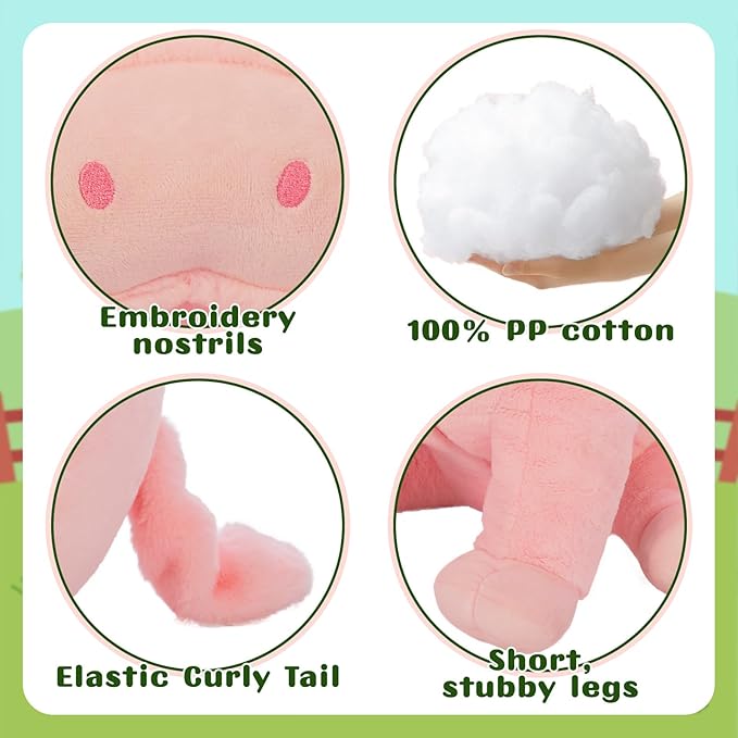 BENINY Giant Pig Stuffed Animal 30" - Large Stuffed Pink Pig Plush, Ultra Soft Big Farm Plush Toy, Cute Hugging Pillow for Kids & Adults