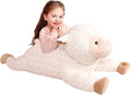 IKASA Large Sheep Stuffed Animal Plush Toy,Giant Lamb Cute Jumbo Soft Toys,30" Huge Big Size Plushy Fat Oversized Plushie,Gifts for Kids (Sheep)