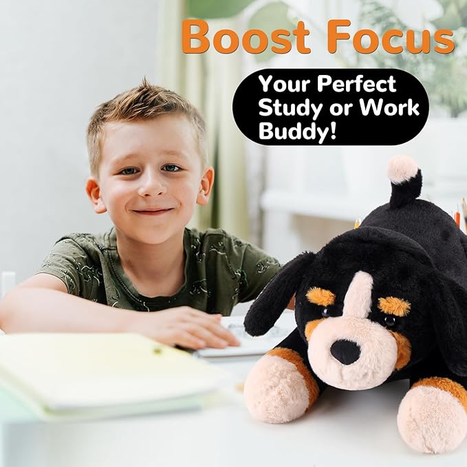 gnomantic Bernese Mountain Dog Weighted Stuffed Animals - 28 Inch 5.0 Pounds Weighted Plushies Dog Stuffed Animal - Large Plush Pillow - Cute Plush Toy Gift for Kid & Adults (28" 5.0 lbs)