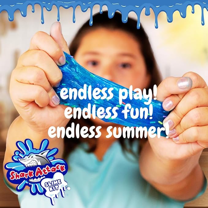 Aqua Endless Summer Shark Attack DIY Slime Kit – Creative STEM Craft with Ocean Adventure Theme