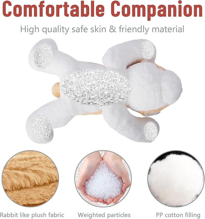 Niuniu Daddy 20" | 3.3 Pound Weighted Corgi Stuffed Animals for Kids Adults, Soft Corgi Plush Toy for Toddler Teens, Fluffy Lap Animal Body Pillow with All Ages for Present Christmas Easter Birthday