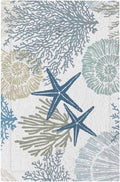 Turquoise Tropical Nautical Ocean Beach 1 Gang No Blank Wallplate Unused Outlet Cover, Teal Blue Coastal Starfish Coral Seashell Hawaiian Single Device Blank Decorative Light Switch Face Wall Plate