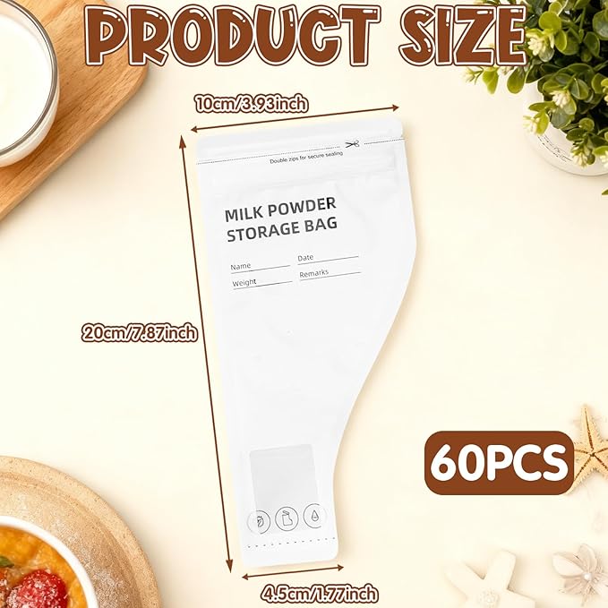 60Pcs Travel Pre-Sealed Bag, Travel Container Storage Products, Supplement Container for Gym Workouts Going Out Supplement Storage Solution