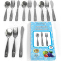 12 Piece Stainless Steel Kids Silverware Set - Child and Toddler Safe Flatware - Kids Utensil Set - Metal Kids Cutlery Set Includes 4 Small Kids Spoons, 4 Forks & 4 Knives