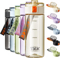 TKK Sports Water Bottle, 17oz Tritan Kid Jug with Leak Proof Lid & Handle Strap & Built-In Infuser - BPA-Free, Easy-Clean Design for Gym, Office & Outdoor Travel, White