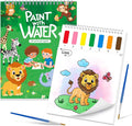SOCOLER Paint with Water Coloring Books for Toddlers,Animal Theme Mess Free Watercolor Painting Papers for Kids Water Color Paint Kit Art Craft Gift for Ages 1-3, 4-8