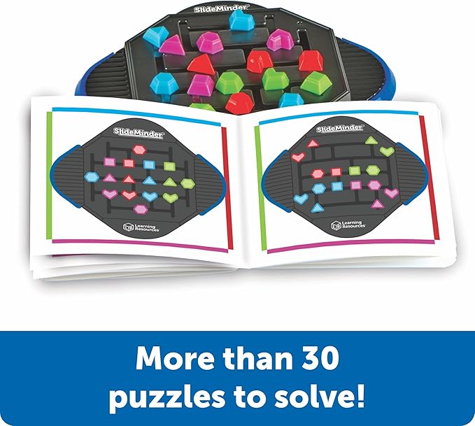 Learning Resources SlideMinder Brain Teaser Puzzle Game, Travel Gifts for Kids, Interactive STEM, Critical Thinking, Fine Motor Skills