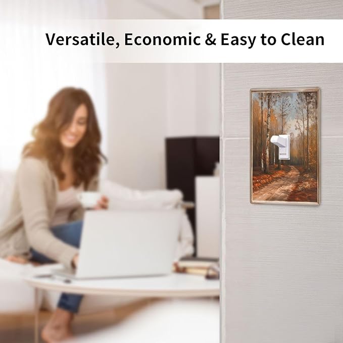 Decorative Art Light Switch Covers Maple Path Single Toggle Wall Plate Decorative Switchcover Electrical Switchplate for Home Decor