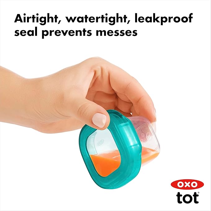 OXO Tot Baby Blocks Freezer Storage Containers 2 Oz - Teal