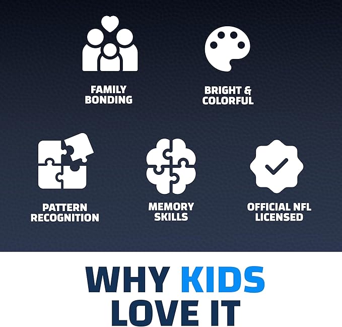 MasterPieces Sports Games - NFL Mascots Matching Game - Game for Kids and Family - Laugh and Learn