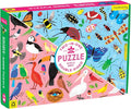 Mudpuppy Bugs and Birds Double-Sided Puzzle, 100 Pieces, 22” x 16.5” – Perfect Family Puzzle for Ages 6+ - Colorful Illustrations of Birds on One Side and Bugs on the Other, Multicolor (0735363749)