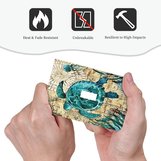 Decorative 1 Gang Single Toggle Light Switch Wall Plate Cover Nautical Ocean Beach Turquoise Teal Sea Turtle World Map Tortoise Mid Size Device Electrical Outlet Cover Receptacle Plug Face Plate