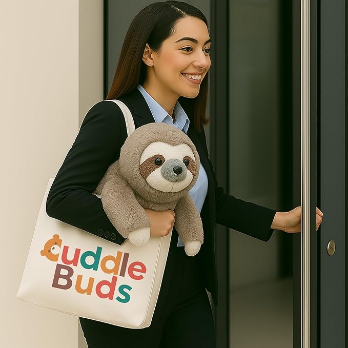 Cuddle Buds 5lbs Weighted Sloth Stuffed Animal for Sensory Needs, 20'' Sloth Plush Large, Weighted Stuffed Animals for Adults, Soft Plush Toy Gift for Kids and Adults, Giant Plushies