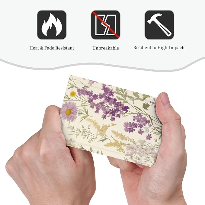 Watercolor Floral Leaves 1 Gang Light Switch Cover Electrical Small Purple Flowers Daisies No Device Wall Plate Switchplates Decorative Faceplate for Country Bedroom Kitchen Home Décor