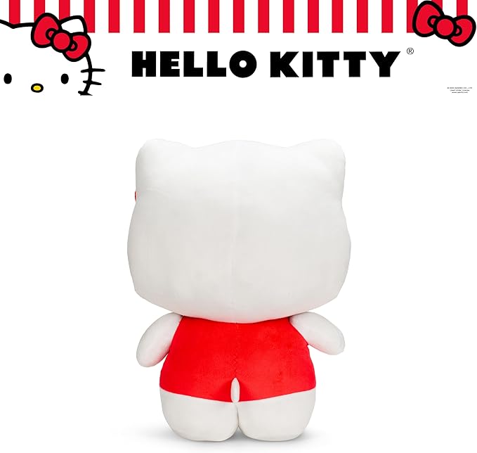 Hello Kitty Red Plush Cuddle Pillow Buddy, Kids Bedding Super Soft Kawaii Pillow, (Officially Licensed Product) by Franco Collectibles