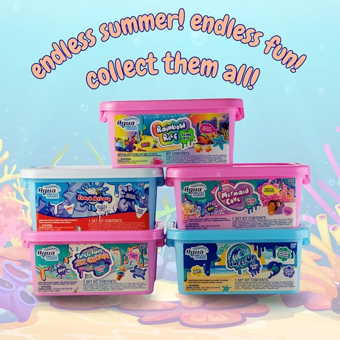 Aqua Endless Summer Rainbow Reef DIY Slime Kit – Vibrant Ocean-Themed Sensory Activity for Kids
