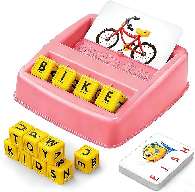 NARRIO Educational Toys for 3-5 Year Old Girls Gifts, Matching Letter Game Preschool ABC Learning Toys for Kids Ages 4-8 Years, Christmas Birthday Gifts for Toddler Toys Age 2-4