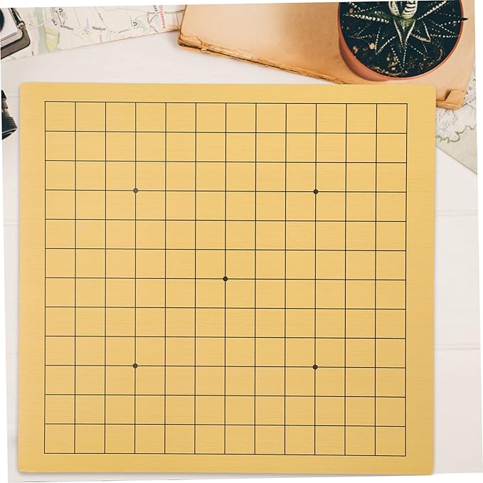 HANABASS 2pcs Wooden Go Chessboard Double-Sided Travel Chess Game Chess for Boys and Girls Strategic Board Game Educational Chessboard