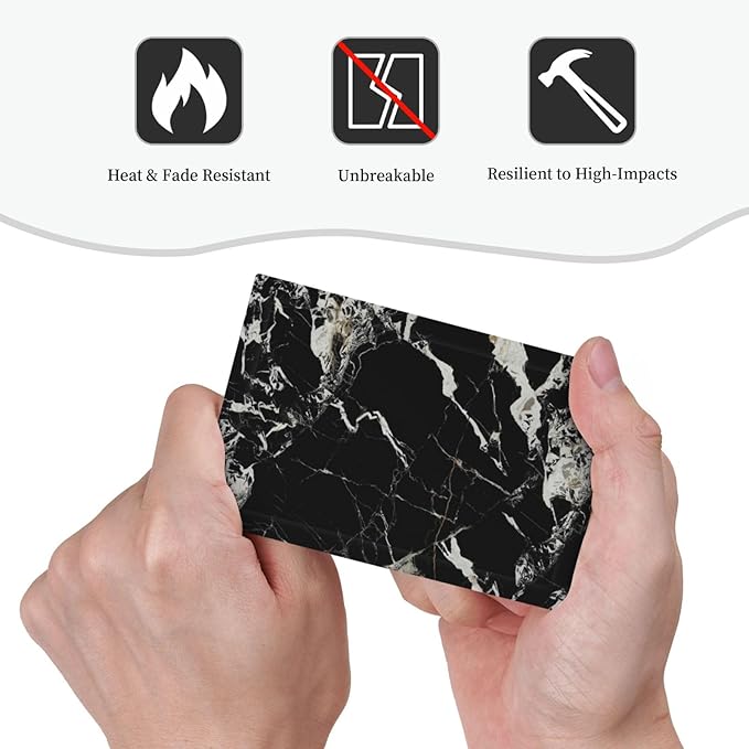 Black Marble Patterns Low Key Luxurious Light Switch Cover Plate 1 Gang No Device Blank Electrical Wall Plates Faceplate Decorative Switch Plate Covers for Bathroom Kitchen Decor