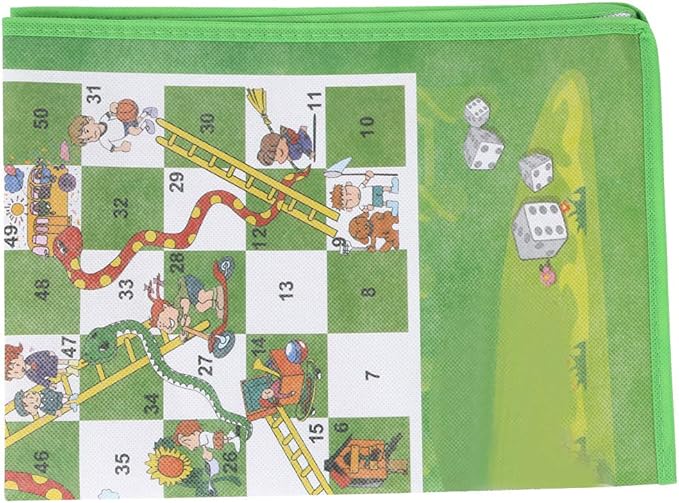 60x45cm Washable Folding Non Woven Fabrics Carpet Ground Mat Snake Ladder Chess Children Game Toy (Height 3cm Diameter 2cm)