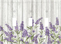 Rustic Wooden Plank Lavender 3 Gang Light Switch Cover Triple Toggle Wall Plates Decorator Receptacle Outlet Covers Electrical Switchplate Faceplate for Bedroom Bathroom Kitchen Decor