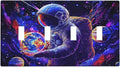 Astronaut Space Cool Galaxy Planet Light Switch Covers Quad Toggle Electrical Faceplate 4 Gang Wall Plate Decorative Switch Plates Cover for Kids Room Nursery Decor