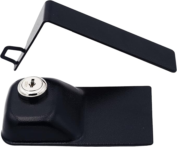 Child Proof Fridge Lock with Keys – Child Safety Refrigerator Cabinet Lock (1 Pack, Black)