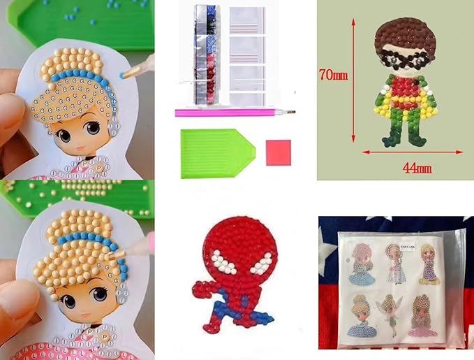 Diamond Art Kits for Kids & Boys & Girls,Gem Stickers,Diamond Painting Kits,Arts & Crafts for Kids & Boys & Girls Ages 4-6-8-10-12 Birthday Party Gift Toy