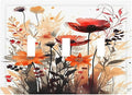 Decorative Switch Plates Country Watercolor Flowers Art Wildflower 3 Gang Wall Plate Faceplate Triple Toggle Light Switch Cover Electrical Wall Panels for Bedroom Cabin Decor