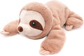 Weighted Sloth Stuffed Animal Toy with Embroidered Eyes, Removable 2.3lb Weight Pack, 21.5 inches – Soft Plush Sloth for Kids & Adults