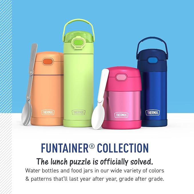 THERMOS FUNTAINER 16 Ounce Plastic Hydration Bottle with Spout, Pokemon