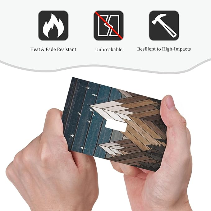 Rustic Geometric Mountain Wilderness Wood Light Switch Plate Cover 1 Gang Single Toggle Wall Plates Art Decorative Switchplate Outlet Covers Electrical Faceplate for Bedroom Bathroom Kitchen Decor