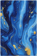 Light Switch Cover Plate Navy Blue Gold Marble Abstract Luxury 1 Gang Blank No Device Decorative Outlet Covers Electrical Wall Plate Switchplate for Bathroom Home Decor