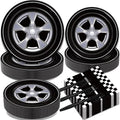 Kepeel 200Pcs Race Car Party Plates and Napkins Sets, Racing Car Race Track Party Supplies Decorations Racing Sports Themed Dinnerware for Kids Boys Birthday Baby Shower Home Decor, Serves 50