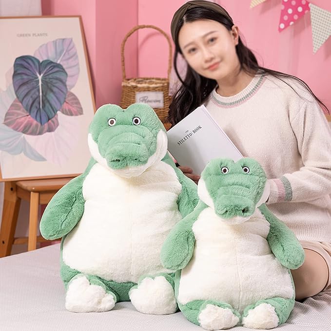 Alligator Weighted Stuffed Animals, 21.5" 5.2 lbs Weighted Crocodile Plush Toy Large Weighted Plush Animal Pillow Gifts for Boys and Girls