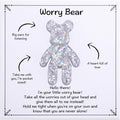 Aesnefe Pocket Bear Hug Anxiety Relief, Mental Health Positivity, Autism Fidget, Stress Relief for Her, Comforting Back to School Gift - White