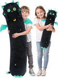 Mewaii Long Cat Plush, 5 Sizes, 120% Extra Filling Giant Plushness Kids Body Pillow, Kawaii Cute Big Eyes Stuffed Animal Plushie, Big Long Body Pillow Gift for Girls 36'