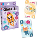 University Games Crazy 8s Card Game - Jumbo Size, Colorful Animal Cards for Kids Ages 4 and Up, Fun Family and Educational Game