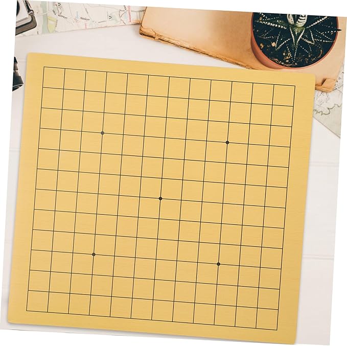 Yardwe 2PCS Wooden Set for Children Portable Folding Go Chessboard for Travel and Family Entertainment