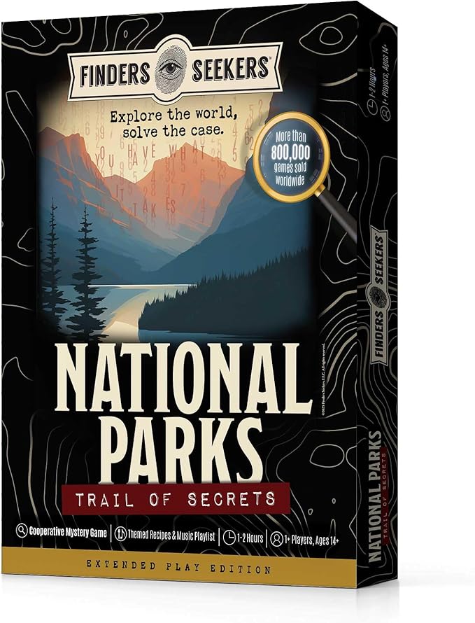 Mystery Game | National Parks Trail of Secrets – Be a Detective and Investigate an Unsolved case, Escape Room Puzzle Game, for Date Night, Family Night or Solo