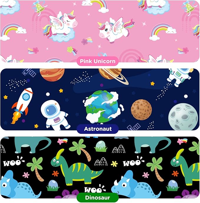 Airplane Kids Travel Tray for Toddler Car Seat - Toddler Tray for Plane or Train - Travel Essential Must-Haves and Flying Supplies - Pink Unicorn